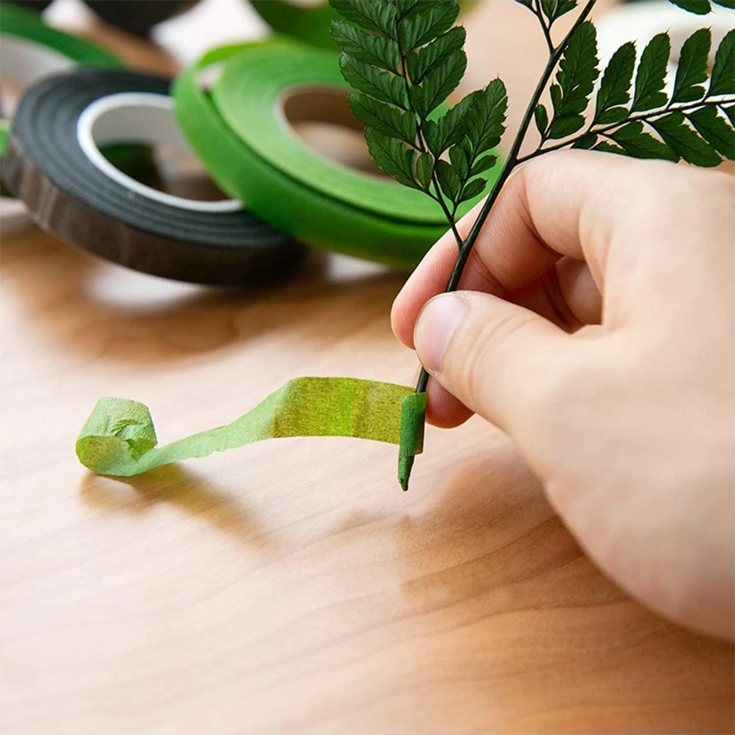 Floral tapes 3 rolls professional florist stem wrap 1/2inch bouquet tape for stem wrap DIY crafts flowers masking