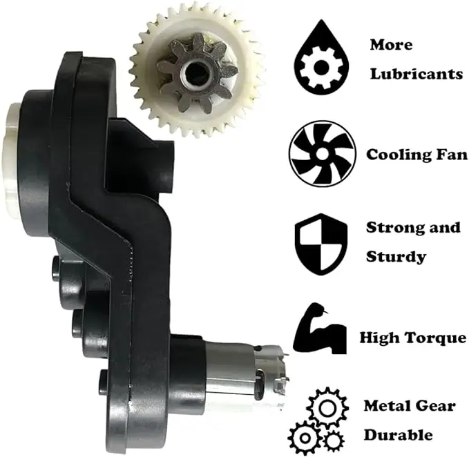 Children Ride on Car Parts High Power Wheels Gearbox High Torque 24 Volt Motor 30000RPM Gear Box