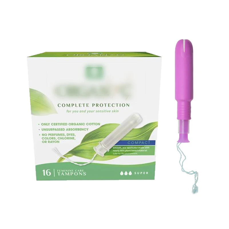 
Factory wholesale custom logo super plus short catheter disposable tampons 