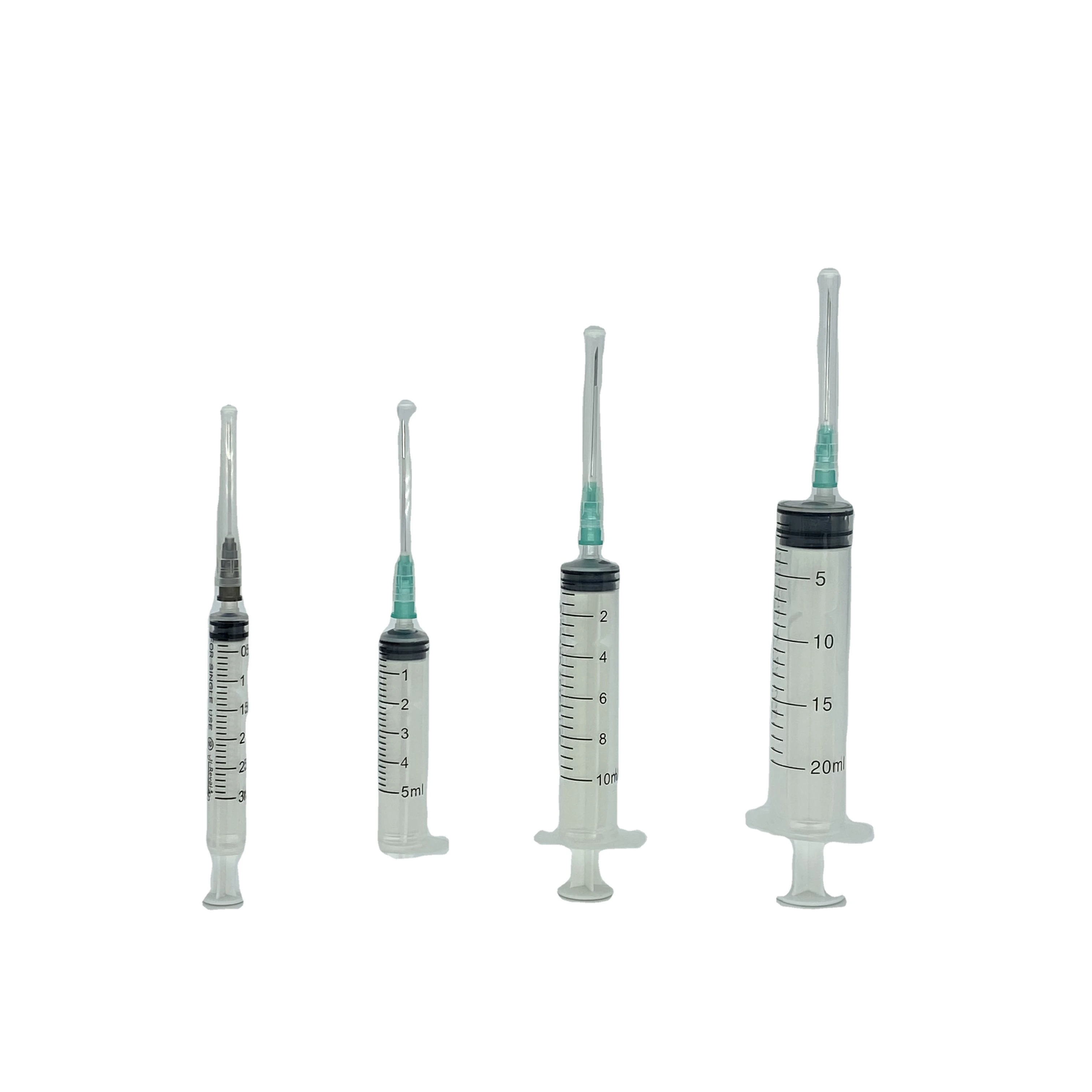 Disposable Insulin  Injection Plastic Syringe with Hypodermic Needles
