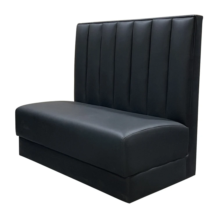 Modern Restaurant PU Leather Upholstered Booth Banquet Seating Furniture For Restaurant Fast Food