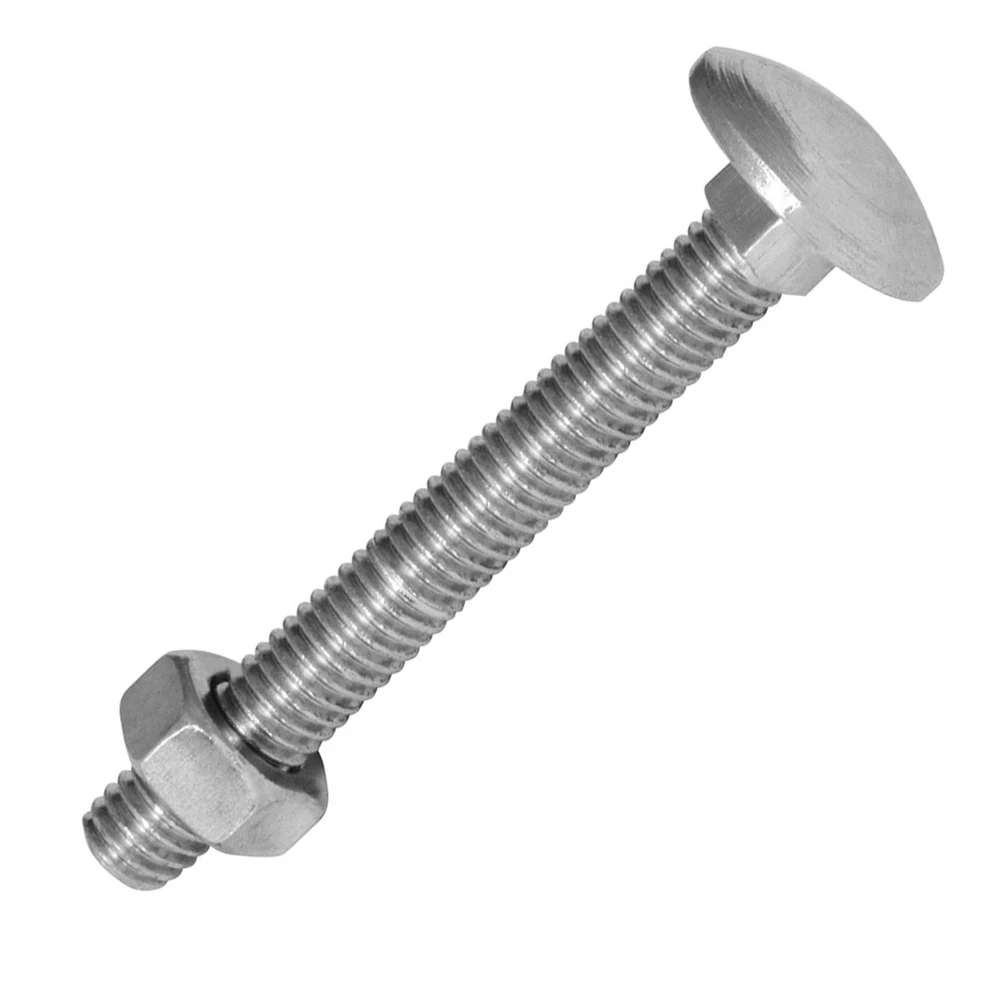 Factory stock Stainless steel A2 A4 DIN931 partial half thread Hex bolt and nut and washer