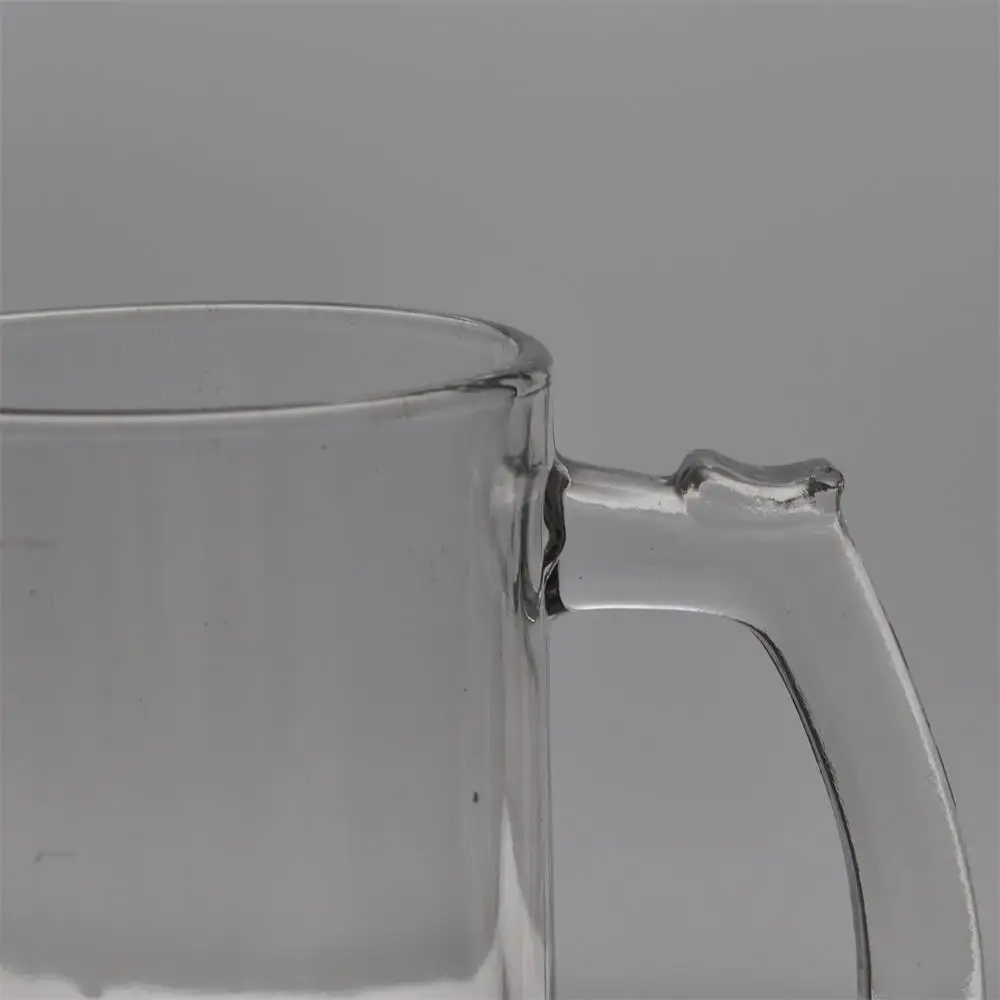 Custom beer glasses with handles logo 500ml glass mug