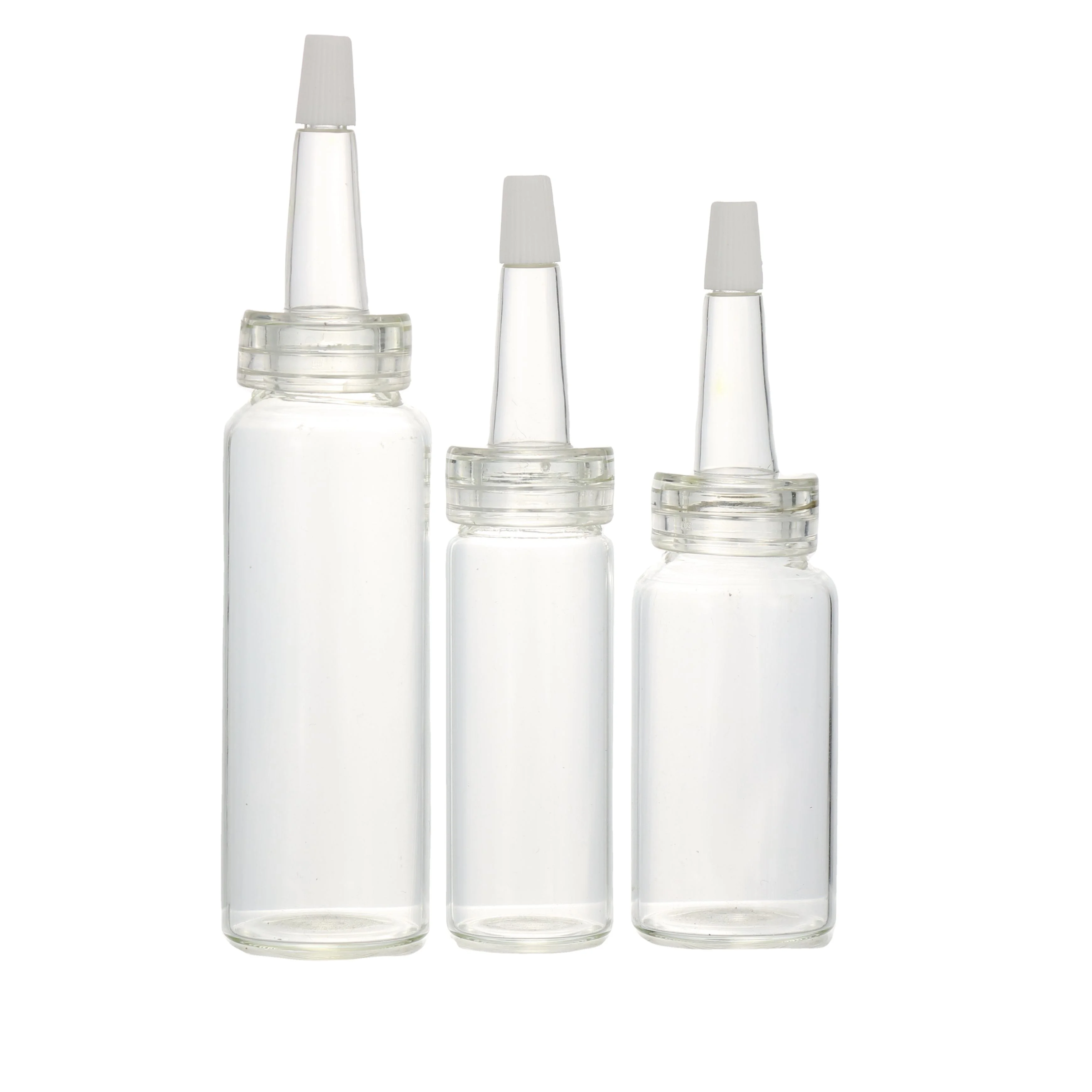 Transparent PVC Dropper 20mm aluminium plastic cap for Medicine vial bottle