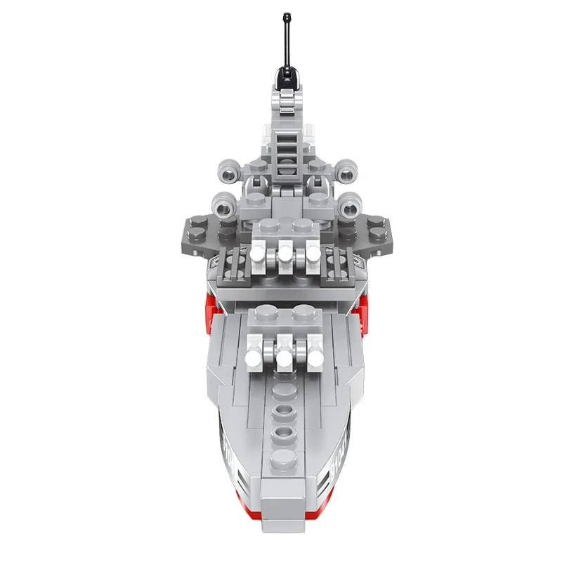 Military Class Battleship DIY Building Block Set 130 Pieces Micro Blocks Model Toy from China Factory Packed in Box for Play