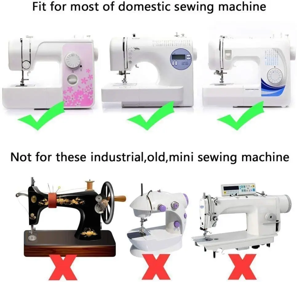 Professional Domestic Sewing Machine Sewing Foot Presser Foot Presser Feet Set for Simplicity and Low Shank Sewing Machines