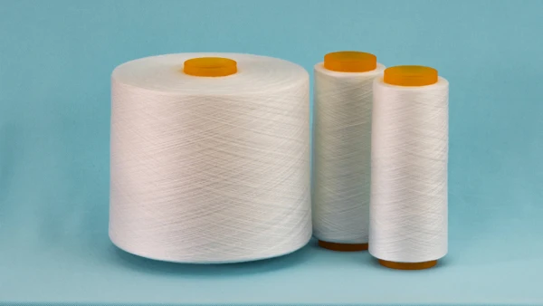 Wholesale high tenacity raw white spun polyester sewing thread 20/2 20/3 TFO for dyeing