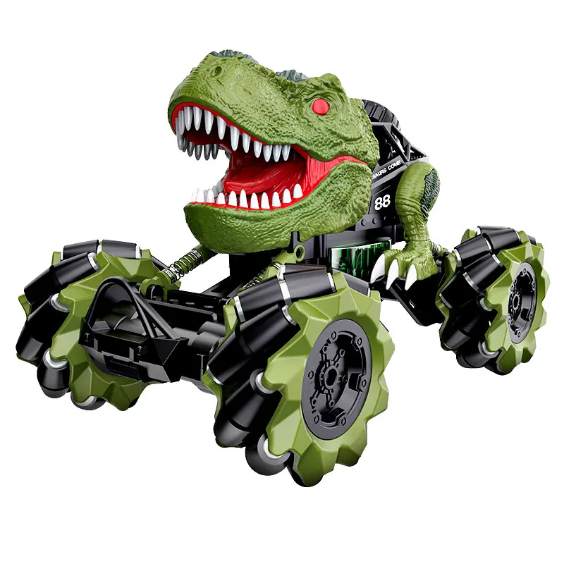 New Dinosaur Radio Control Toys 2.4g Remote Control Car Dinosaur Drift Remote Control Car Kids RC CarWith Light And Spray