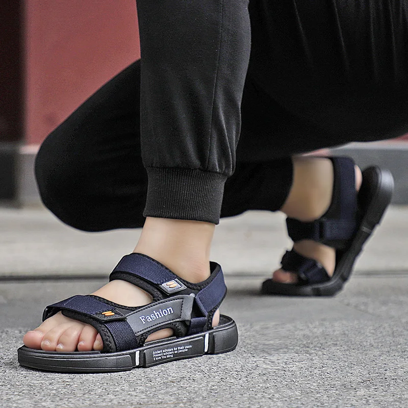 Wholesale Cheap Beach Shoes Sandals Slides Slippers Custom Logo Summer Rubber Sandals for Men 2022 Beach Sandals Men