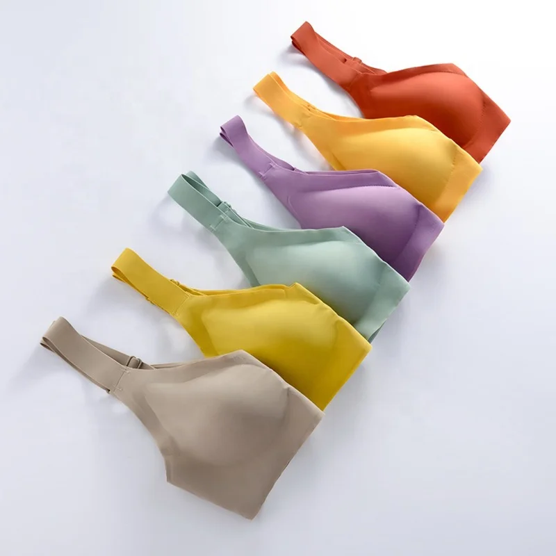 Low Price Wholesale Women Comfort Wireless Latex Sports Sleeping Seamless Bra With Removable Pads