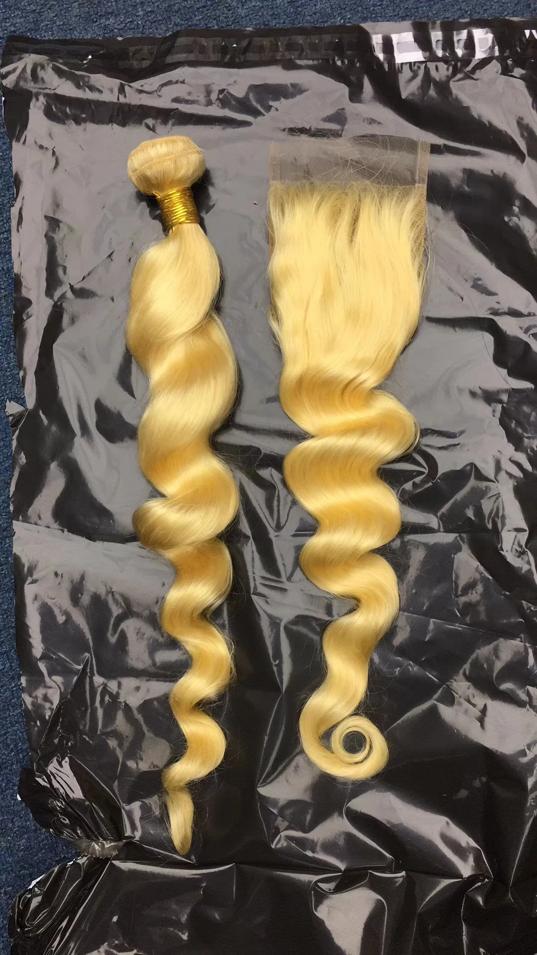 Amara blonde gold 613 human hair vendors straight 613 raw virgin hair bundles lace closure frontal with small knot fast in stock