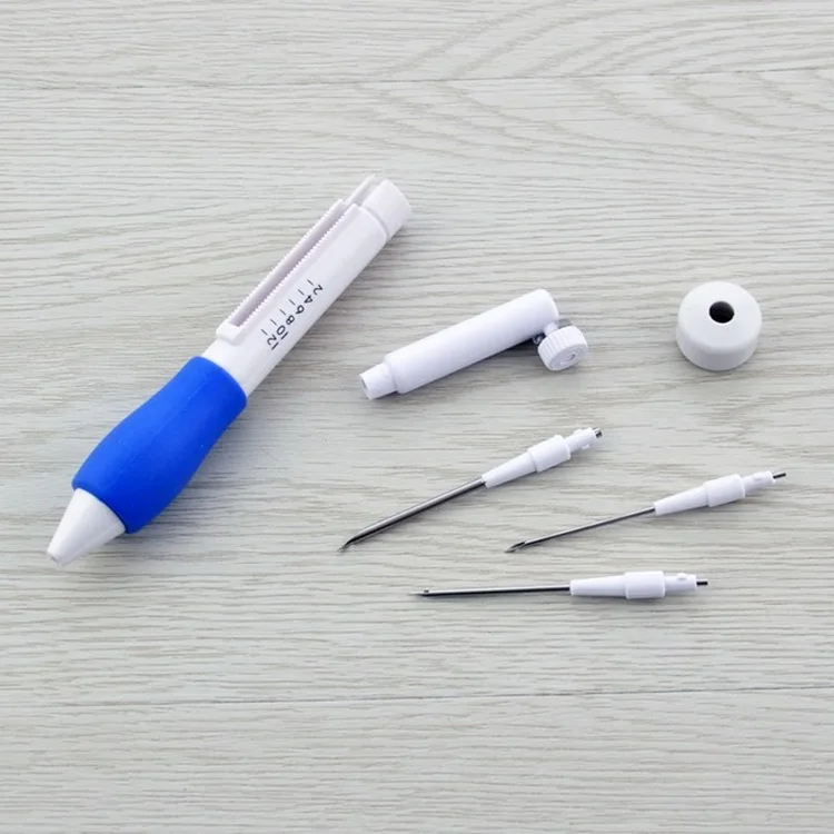 New Hot Sell Plastic Magic Embroidery Pen DIY Crafts Knitting Punch Needle