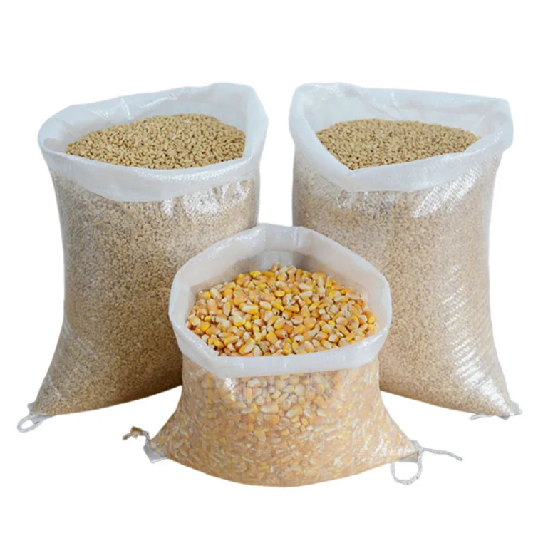 In Stock PP Woven Sack For Fruit Vegetable Rice Soybean With High Strength Pure Raw Materials