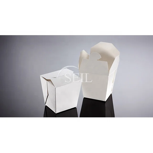 SL P32oz биоразлагаемый Одноразовый бумажный контейнер для пищевых продуктов/упаковочный Ланч-бокс на вынос/контейнер лапши пищевого класса