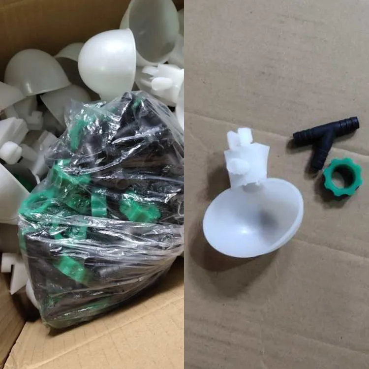 White Plastic Automatic Poultry Drinker Water Bowl Pigeon Chicken Feeder and Drinker for Farm
