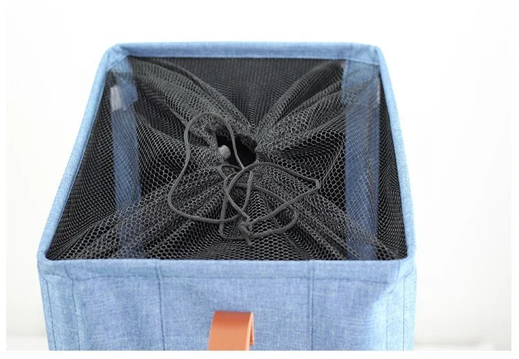 Best Selling Oxford Rolling Clothes Toys Storage  Hamper Transparent Windows Slim Laundry Basket