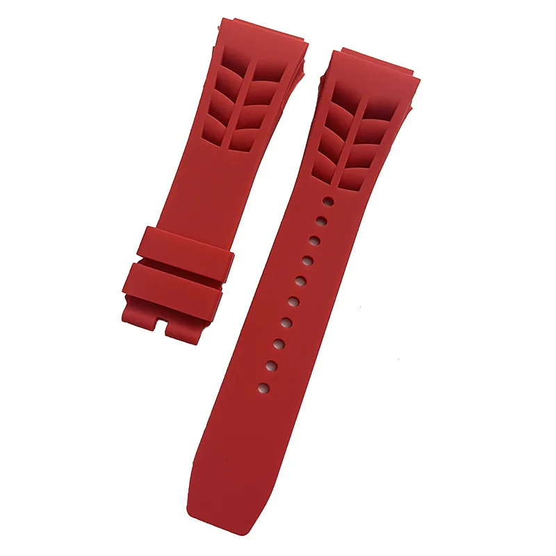 Original Watch Band Quality Soft Colorful 25mm*20mm Rubber Watchband For Richard Mille Watch Strap Bracelet Raw Ear Type
