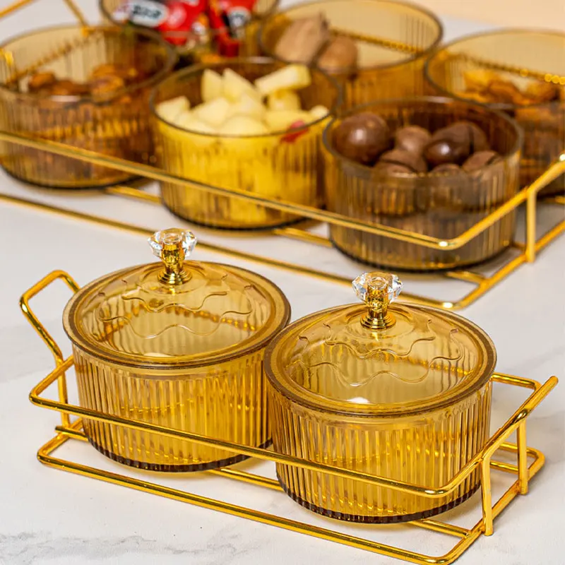 Factory Supplier Food Storage Jar Food Containers Candy Snack Bowl With Lid Kitchen Storage Jars Plastic