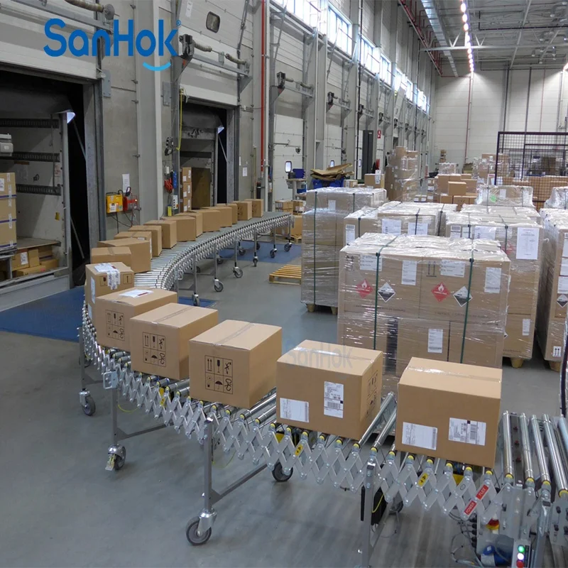 Solid And Durable Heavy Duty O-Ring Belt Flexible Powered Conveyors For Tea Bag Transport