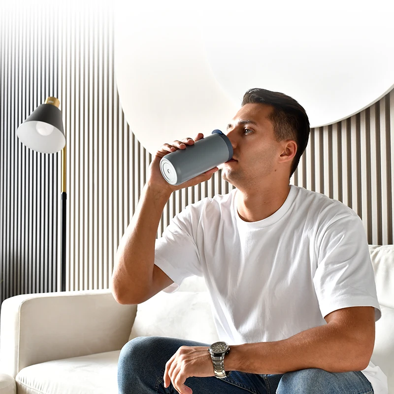 High Quality Stainless Steel Vacuum Coffee Tumbler Thermal Mug  Keep Warm Coffee Mug With Flip Lid