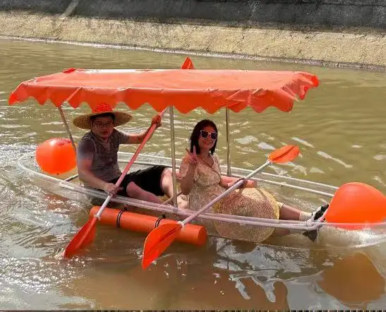 Multi color New design PC Side air bag balancing device  Equipped sunshade Awning transparent boat