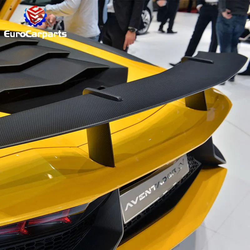 lam LP750 SV style carbon fiber car accessories auto parts rear wing spoiler for Lamborghini Aventador LP750