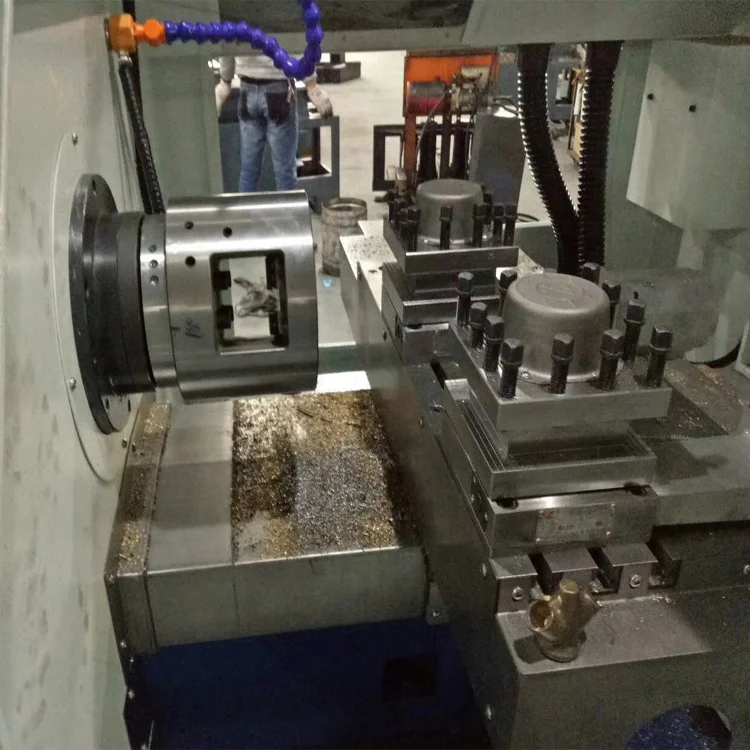
CNC small high quality flad bed linear lathe machine center for auto aerospace medical brass valve parts 
