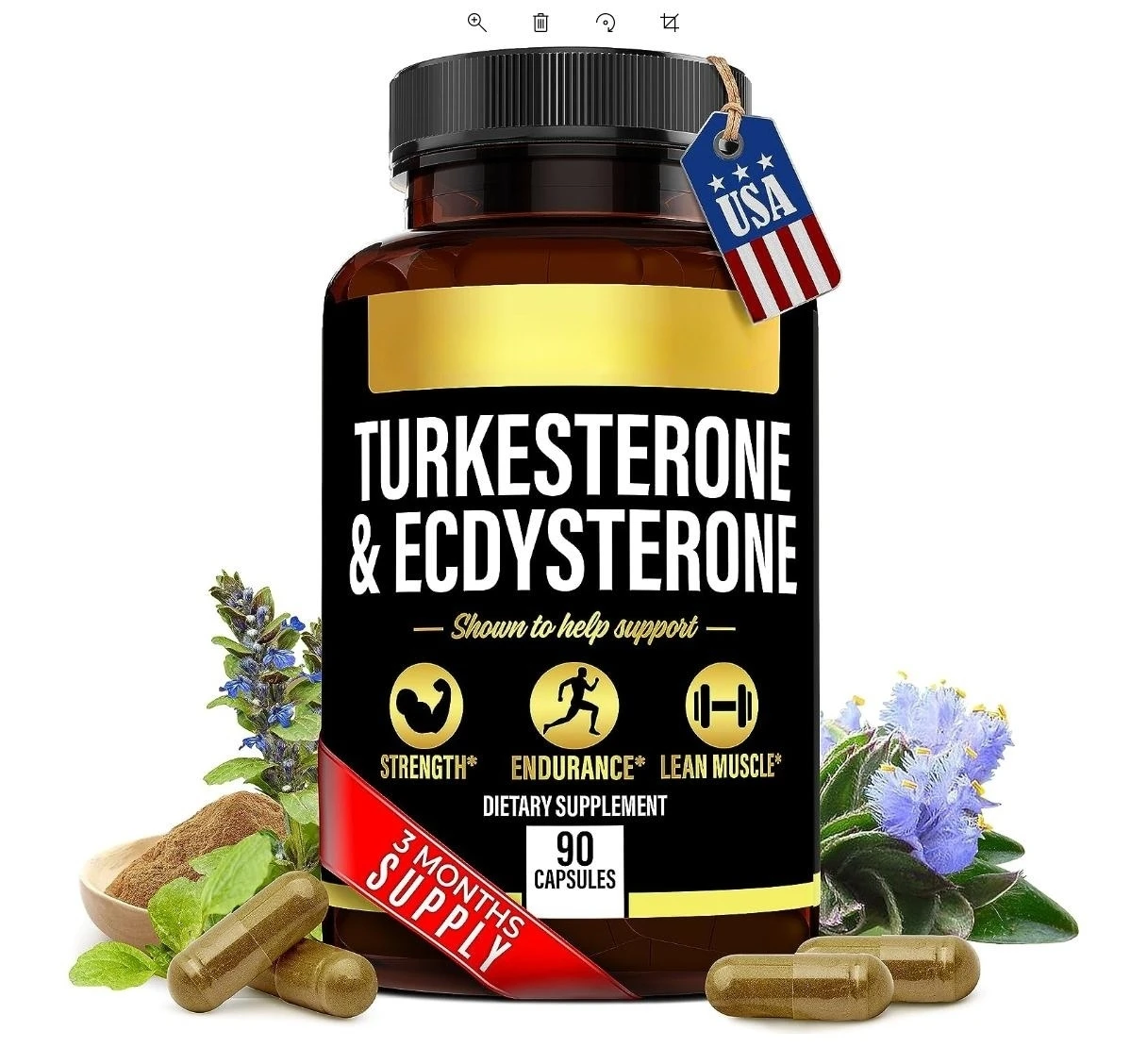OEM/ODM Turkesterone + Ecdysterone | Anabolic Supplement capsules with Lab Synthesized Cyclodextrin