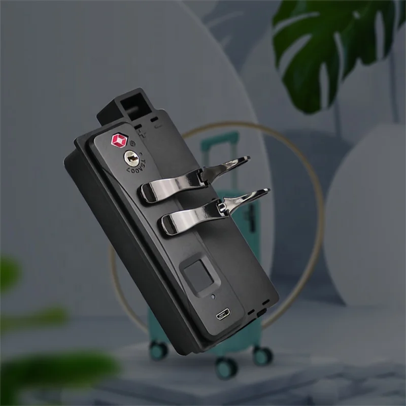 B19 новый продукт индивидуальный чемодан умный электронный Сейф встроенный замок со сканером отпечатков пальцев для чемодана