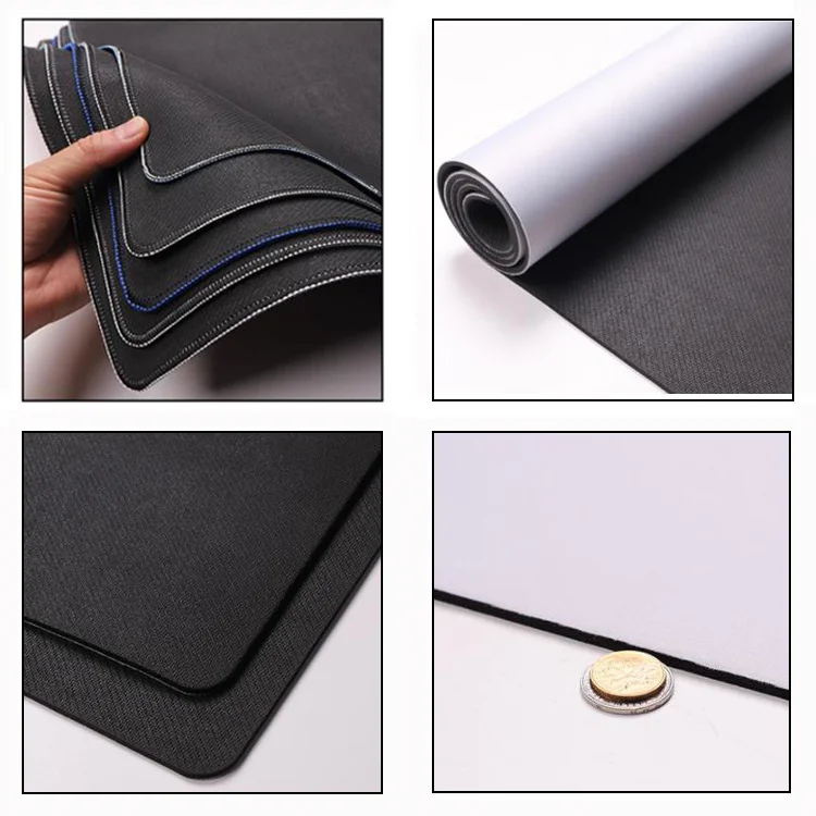 Factory Price Black And White Color Custom Rubber Blank Gaming Mousepad Sublimation Blank Mouse Pad