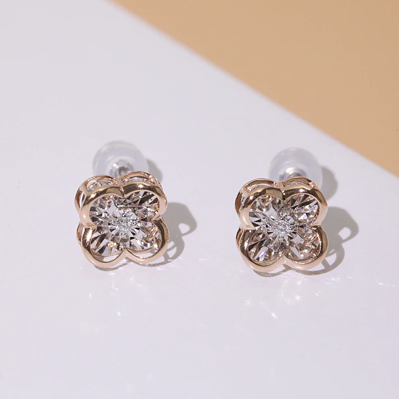 
Wholesale 2020 fashion Women Jewelry Girl Gifts small fancy flower hoop earrings 