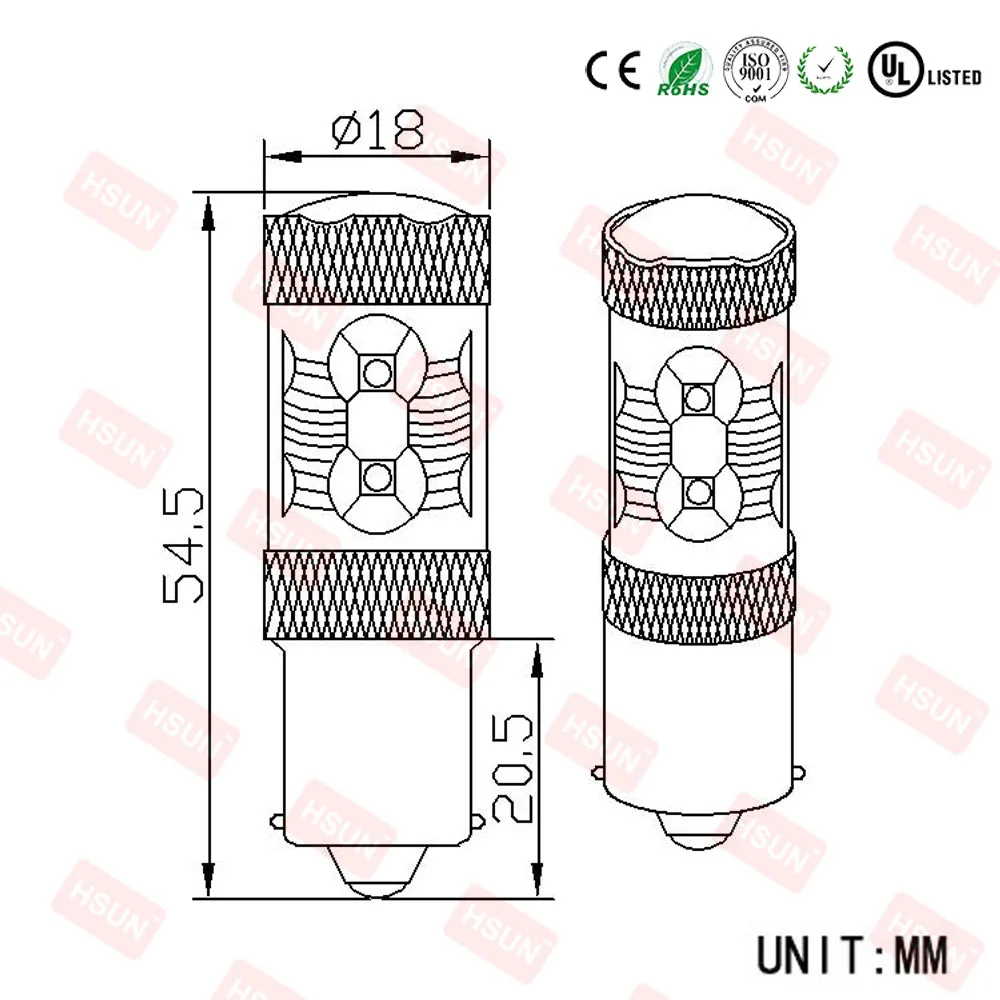50w car led bulb p21w p21/5w 1156 1157 baz15d 12V 21W 21/5W BAY15D, BA15S, BAU15S, BA15D