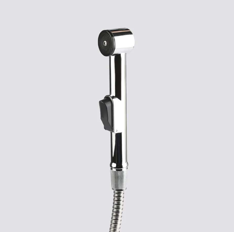 Portable ABS shattaf with chrome plated shattaf shower sprayer set