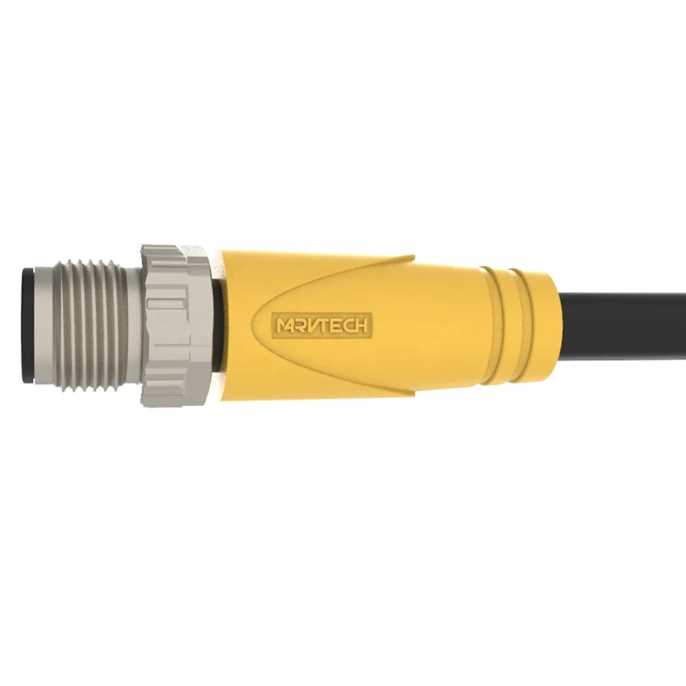  M12 3 4 5 Pin 3pin 4pin 5pin водонепроницаемый IP67 IEC мужской женский авиационный Датчик проводной Кабельный