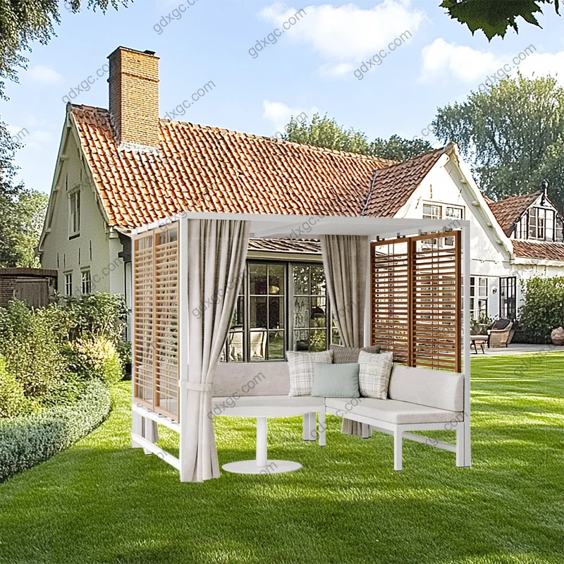 Modern Luxury Outdoor Lounge Pavilion Furniture for Hotels Parks Courtyards Villas