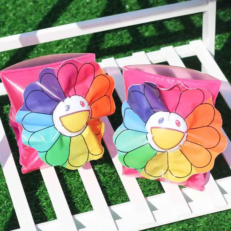 Friendly inflatable float baby unicorn flamingo shark swimming arm ring  swim kids