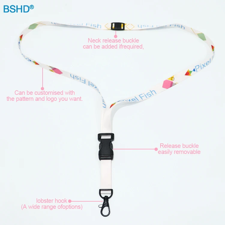 Manufacturer Customized Printing Logo Neck Polyester Lanyards With Logo Custom For Promotional