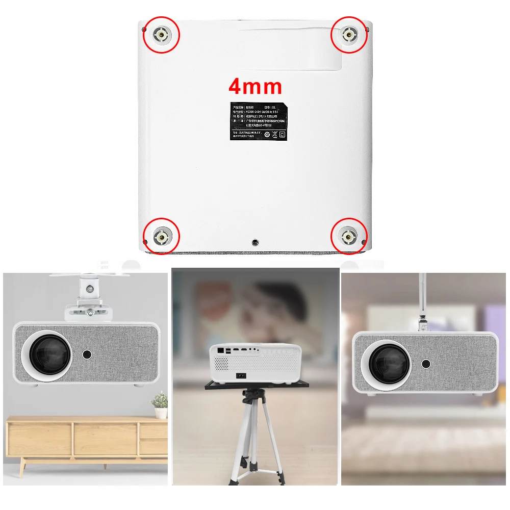 FOURTRY ES03 Smart Android WIFI 3D LCD Video Full HD 1080P LED Home Theater Projector 4K Proyector High Brightness 7000 Lumens