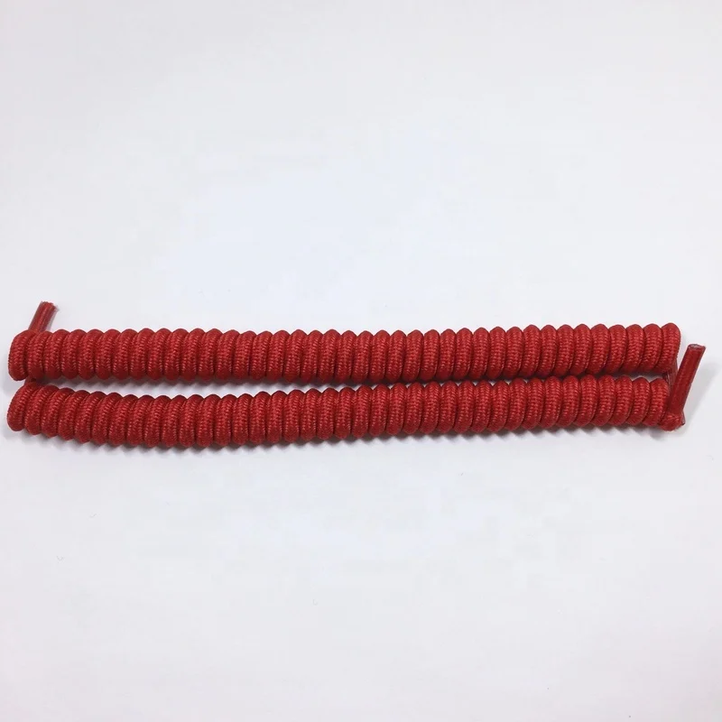 Kids shoes use funny no tie stretch curly laces manufacturer