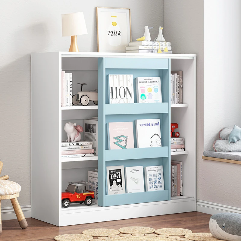Симпатичная Цветная детская книжная полка книжный шкаф для компакт-дисков китайский производитель детский хранения деревянная современная