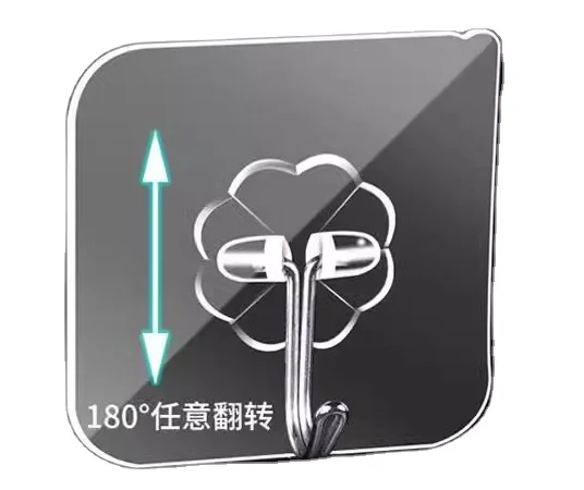 Creative Hook Kitchen Bathroom Wall Hanging Sticky Hook Coat Hat Free Punch Sticky Hook