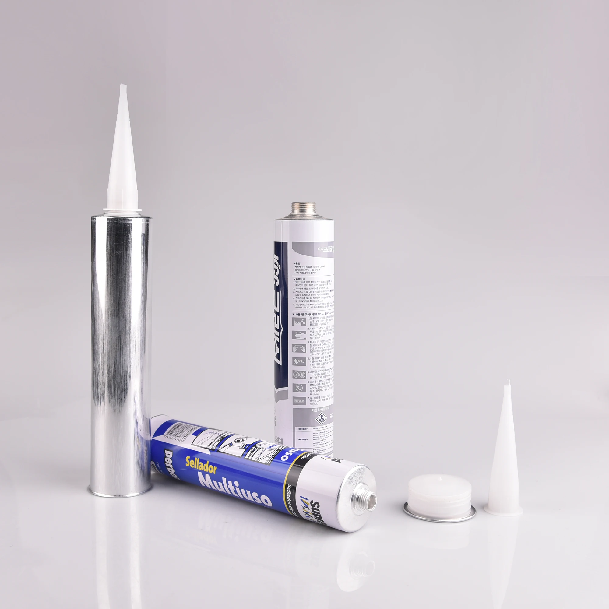 Factory Direct Sale Printed Aluminium Tube 46.8X215mm Aluminum Sealant Cartridge for Construction Adhesive 300 Sealant Cartridge