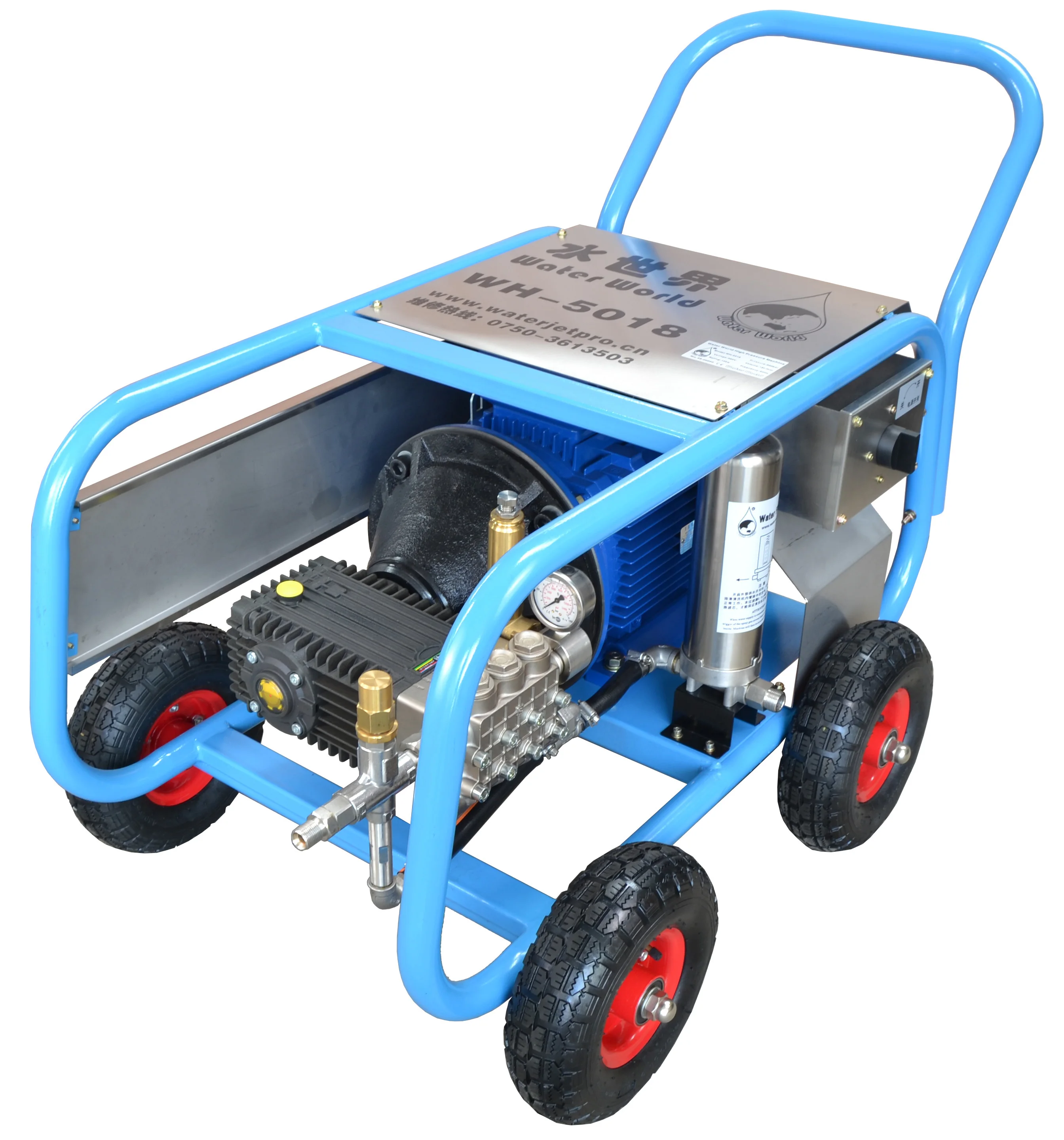 500bar oil tank vessel ship cleaning machine high pressure water jetting hydroblasting machine