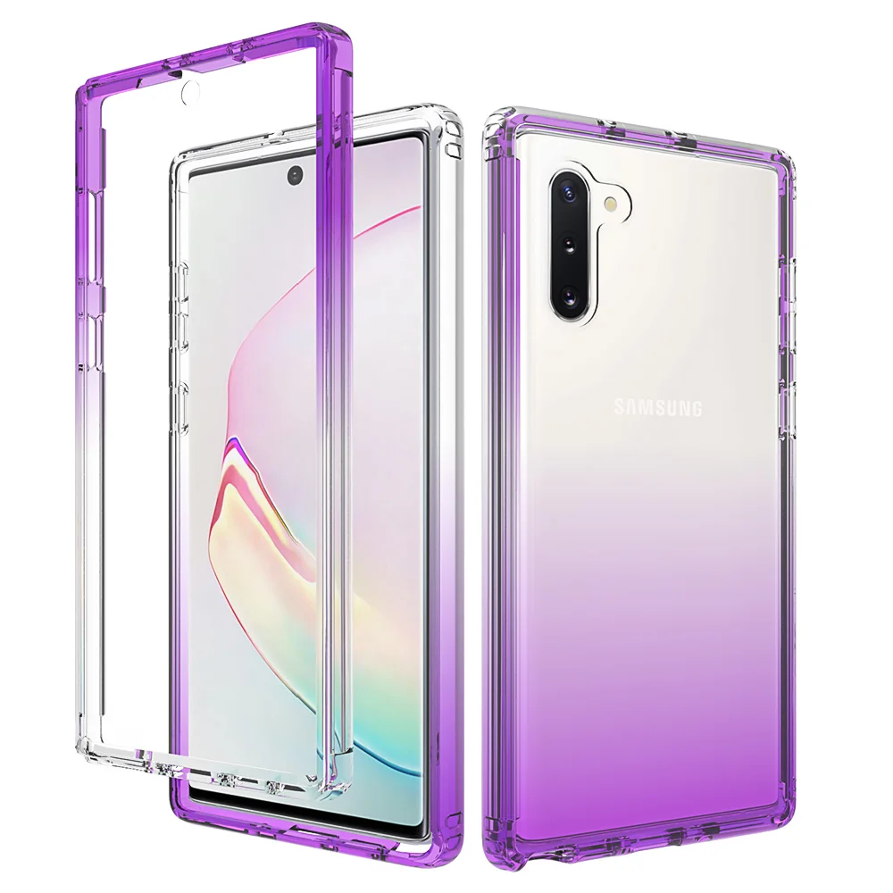 Shockproof Rugged Protection Case Transparent Soft TPU Protective Cover For Samsung Galaxy Note 10 Plus