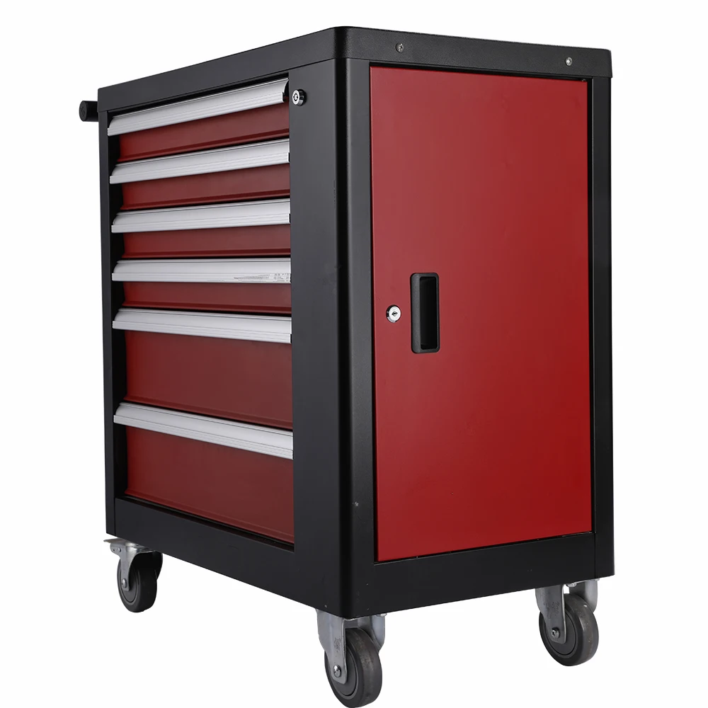 Factory SPCC Tool Chest Cart with Wheels Keyed Locking System for Repair Projects Garage Workshop Home Tool Cabinet
