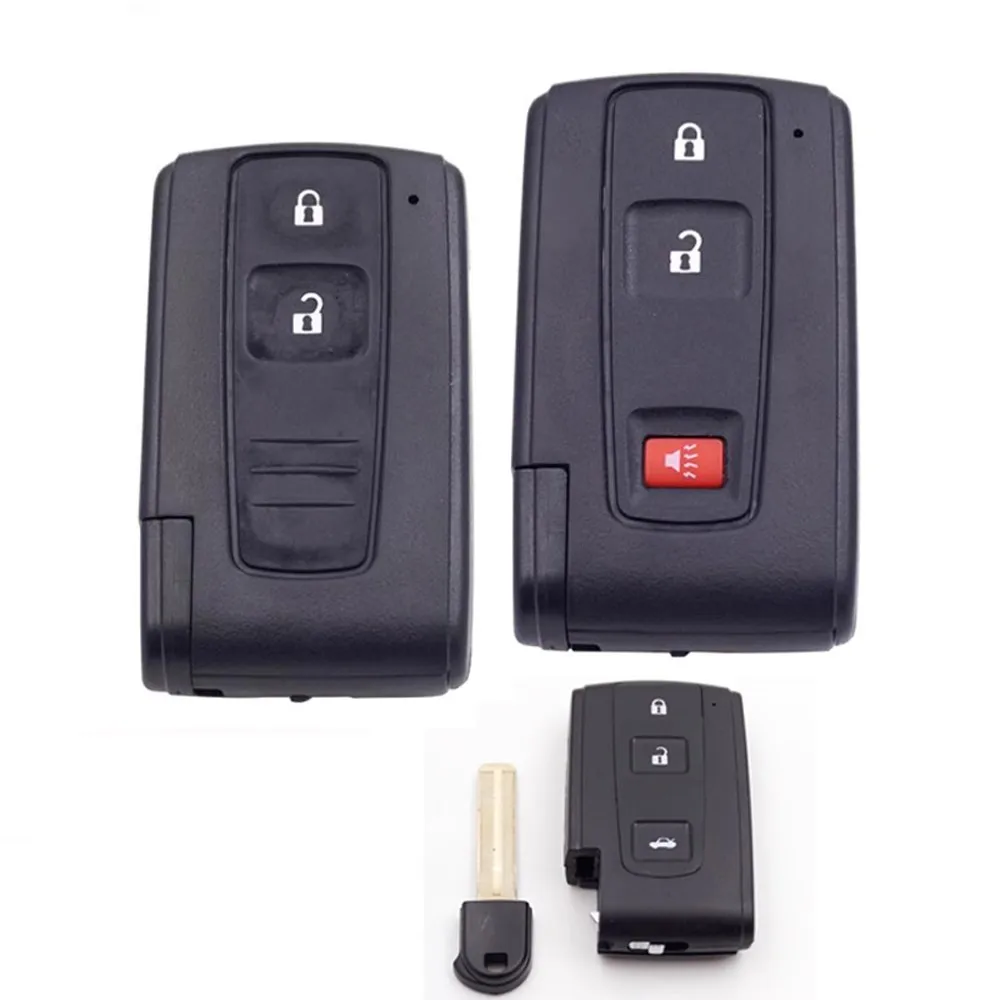 2Buttons Car Key Shell for 2004-2009 Toyota Prius Smart Key Case Replacement Remote Control Auto Vehicle Car Blank Key Shell
