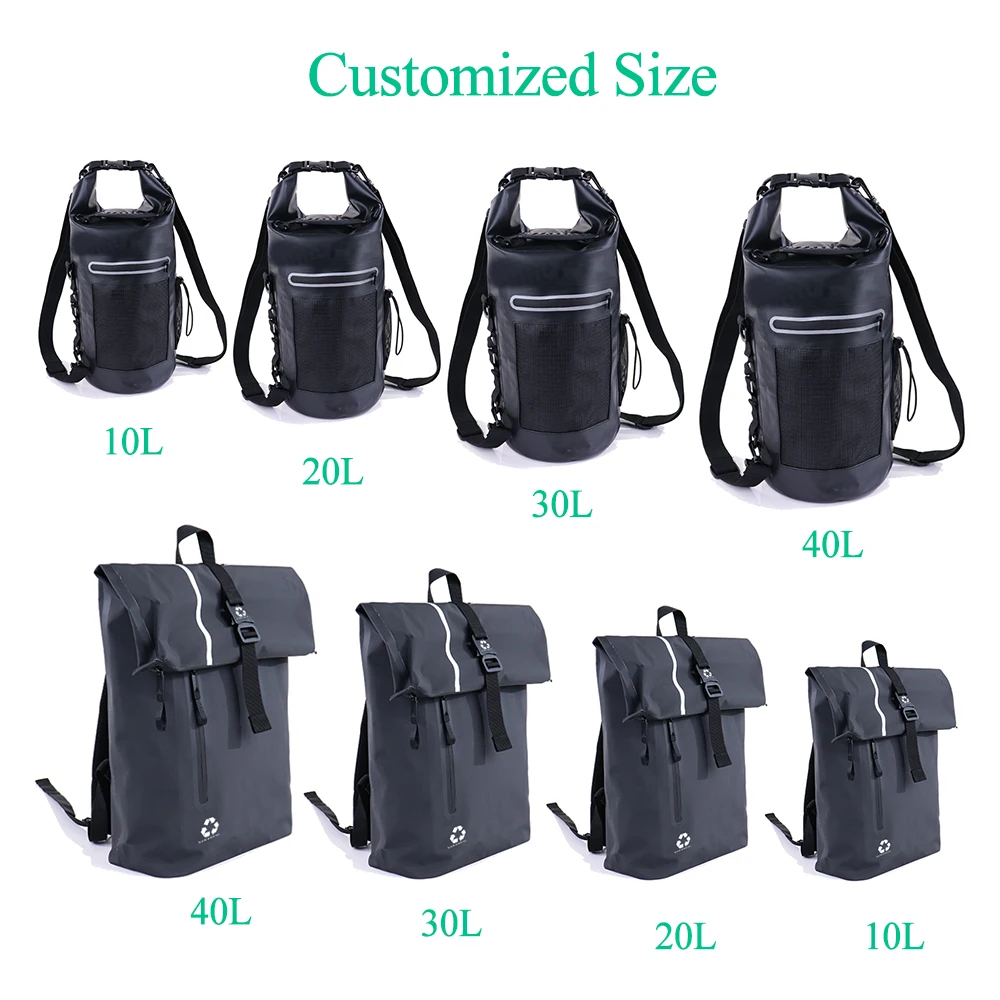 eco friendly recycled large capacity hiking backpack and travel laptop backpack and waterproof backpack women