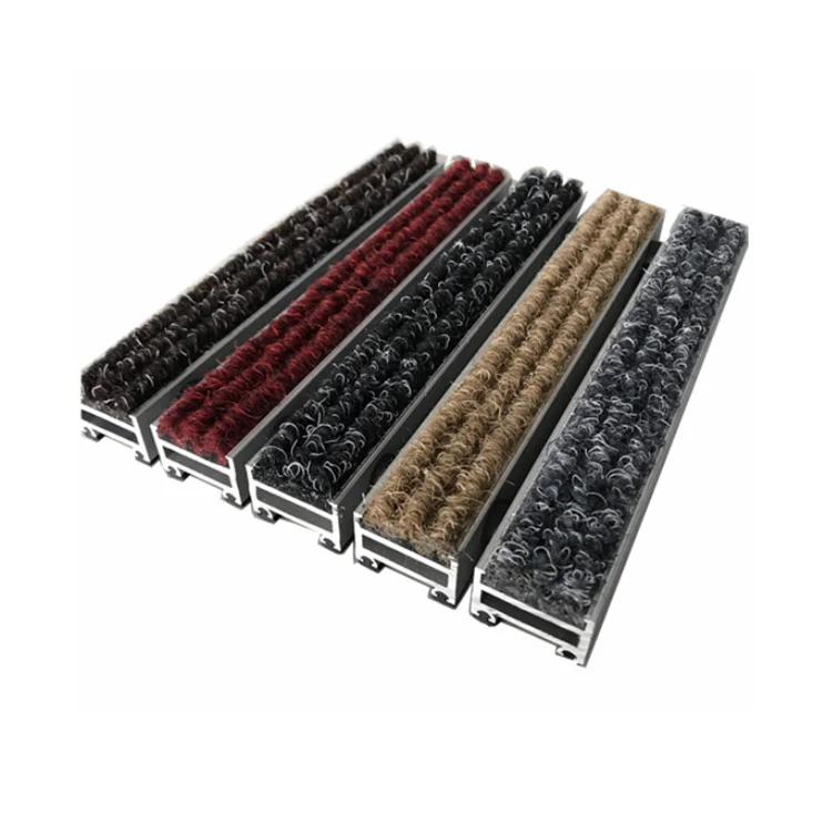 Entrance Mat Manufacturer Dirt Trapping Barrier Matting Brush Insert Comfortable Aluminum Floor Mat