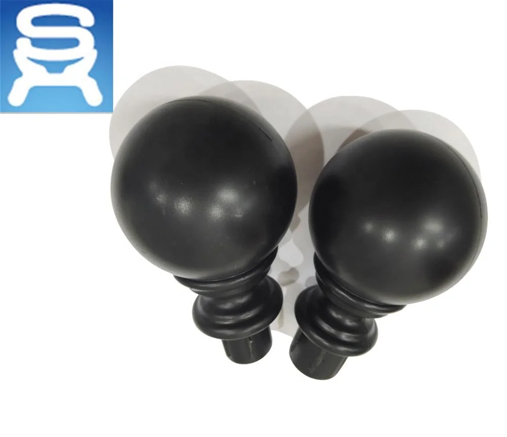 
Popular adjustable window curtain rod with ball finials for home decorative 