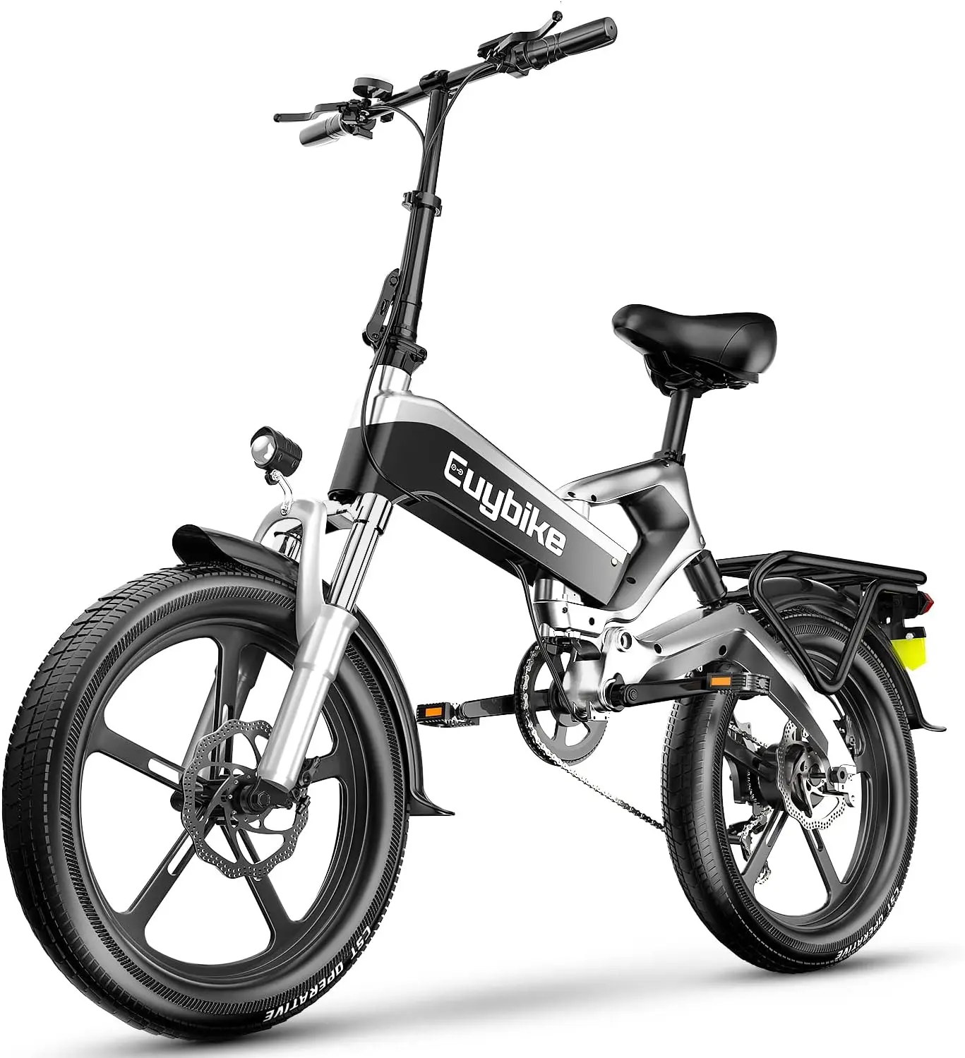 Электрический велосипед 20 дюймов из магниевого сплава с полной подвеской Shimano 7 скоростей 750 Вт литиевая батарея